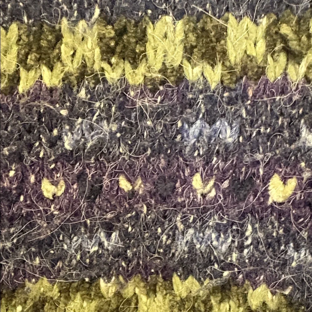 Croft & Barrow Blue and Green Knit Cardigan - Picture 5 of 8